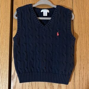 Ralph Lauren navy blue vest kids